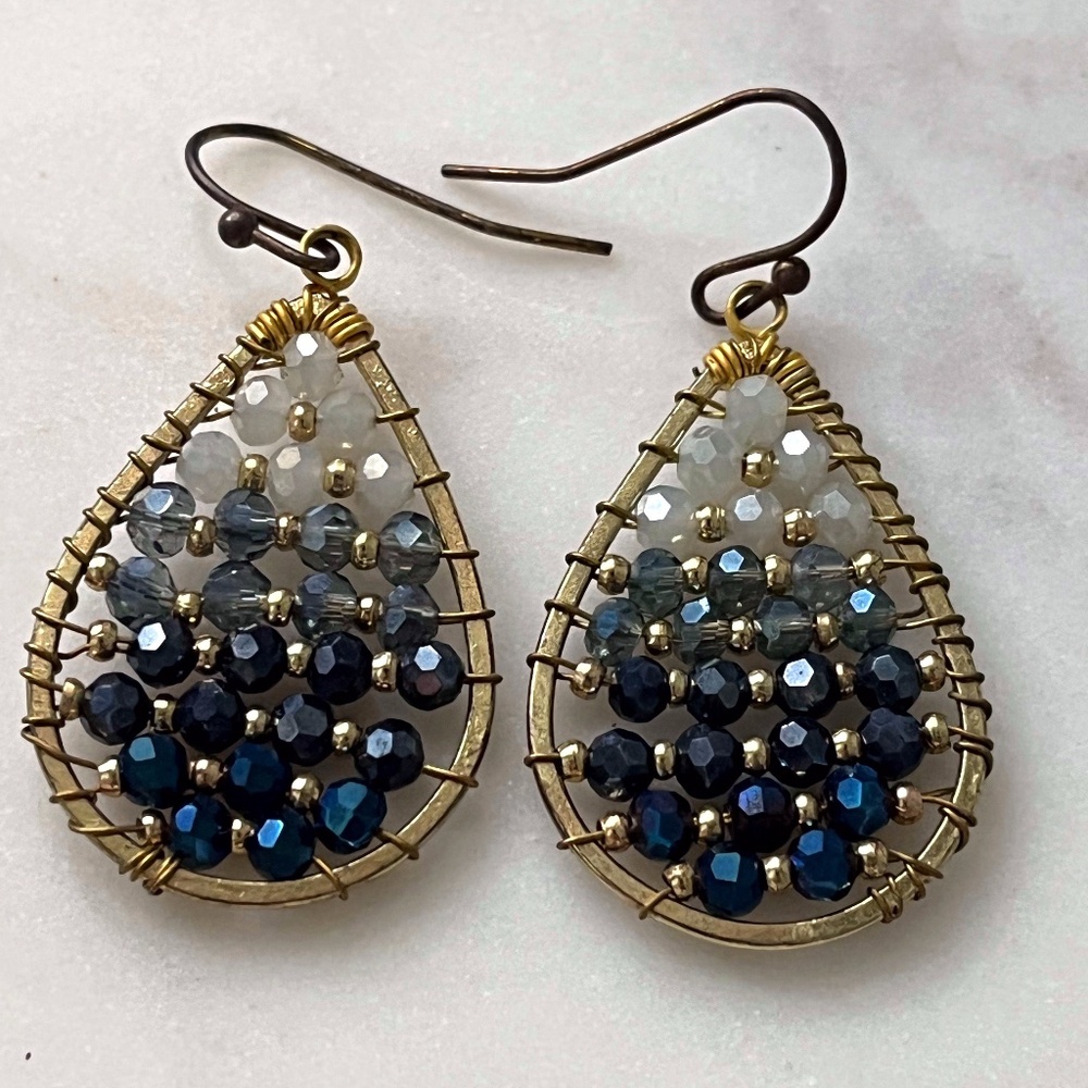 Crystal teardrop earrings